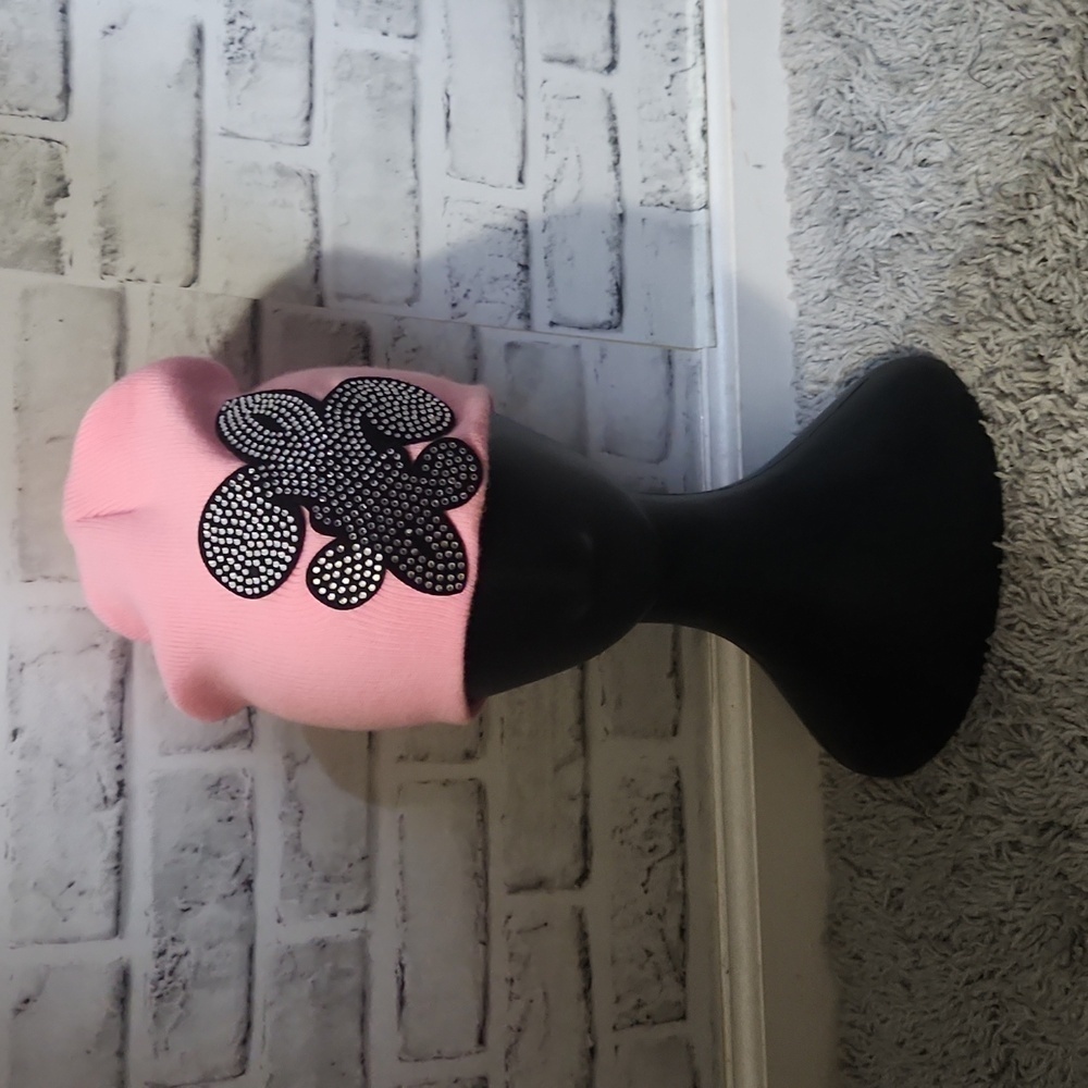 Fleur de lis Pink Beanie